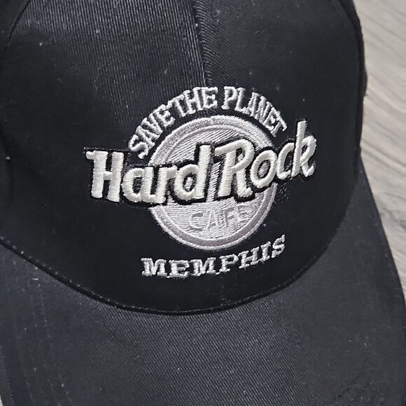 NWT Black Hard Rock Cafe Memphis Adjustable Cap - Picture 2 of 5
